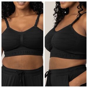 Kindred Bravely Black Nursing Bra with removable pads